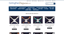 Desktop Screenshot of ceilingfandesigners.com