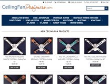 Tablet Screenshot of ceilingfandesigners.com